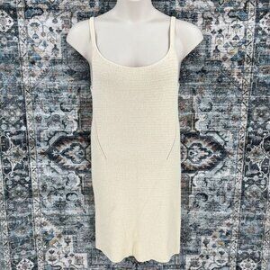 RAG & BONE Lena cotton-blend mini dress Size XL Crochet Cream BodyCon